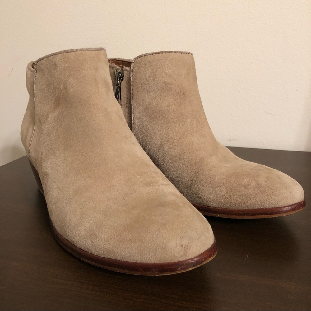 Sam Edelman light brown booties wmns 6